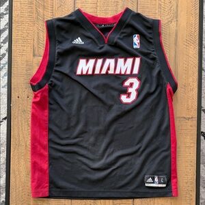 Adidas Miami Heat Dwayne Wade NBA Jersey - Size Yout Large (14/16)